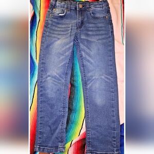 Buffalo David Bitton Boys Blue Jeans Size 6 Evan Slim Straight Dark Wash Jeans